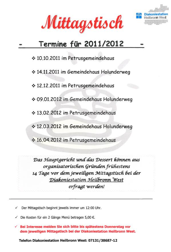 Mittagstisch